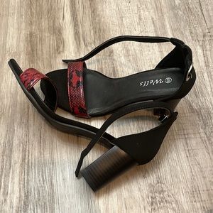 Black high heels